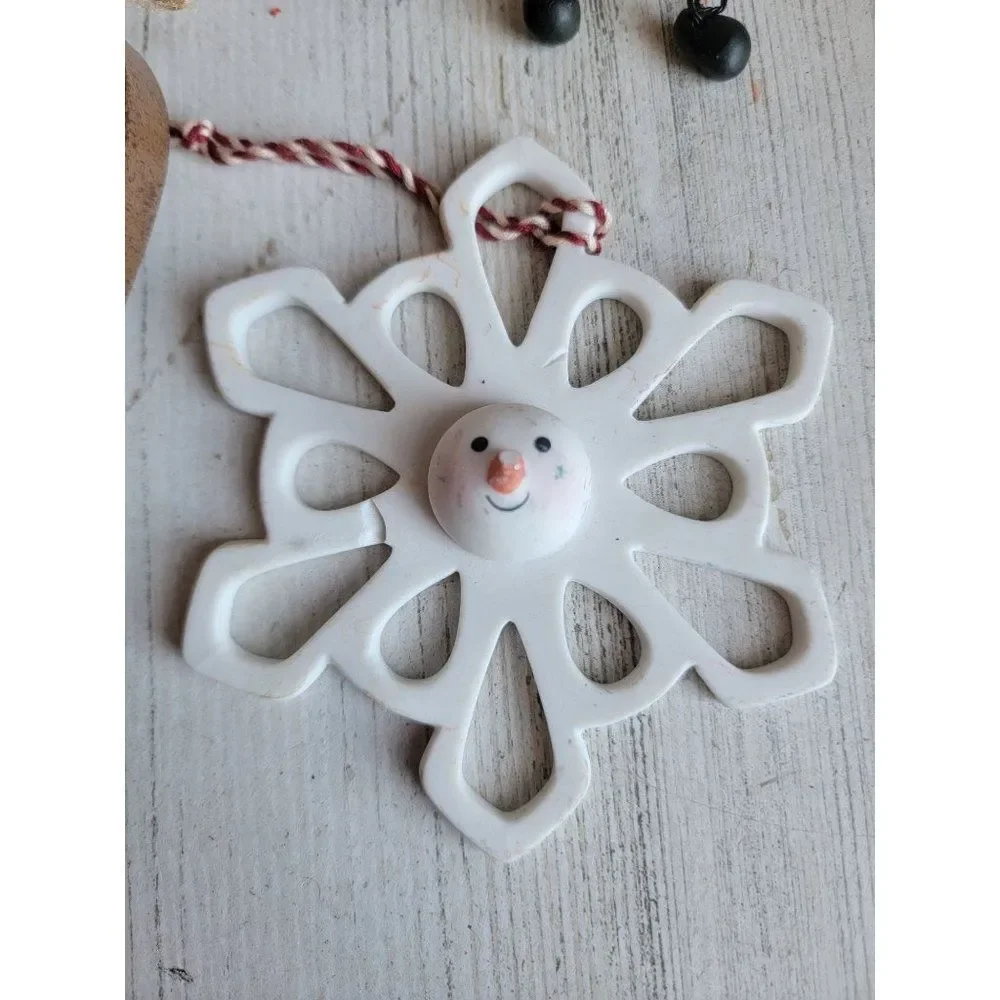 Snowflake snowman heart Arctic‎ bucket variety ornament Xmas
